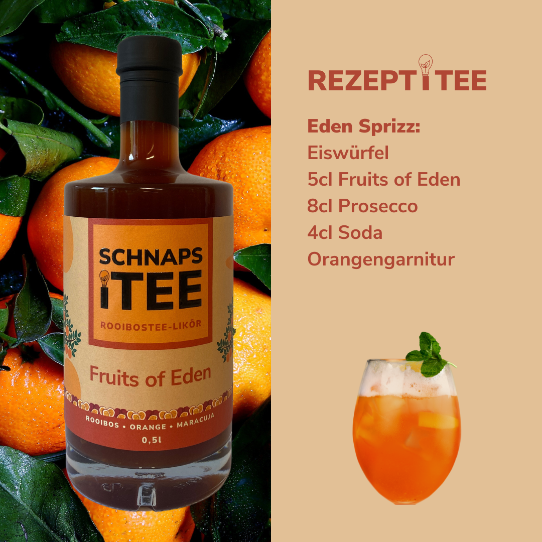 Fruits of Eden Rooibos-Likör | SchnapsiTee